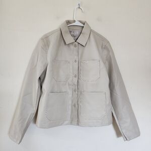 Brixton Survey Boxy Chore Coat in Beige size Medium NWT